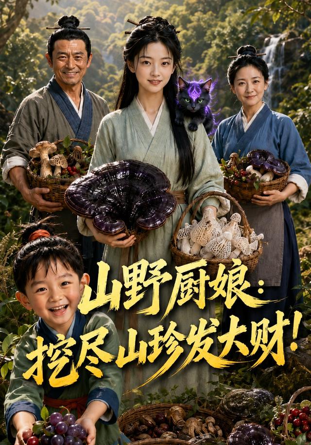山野厨娘,挖尽山珍发大财海报