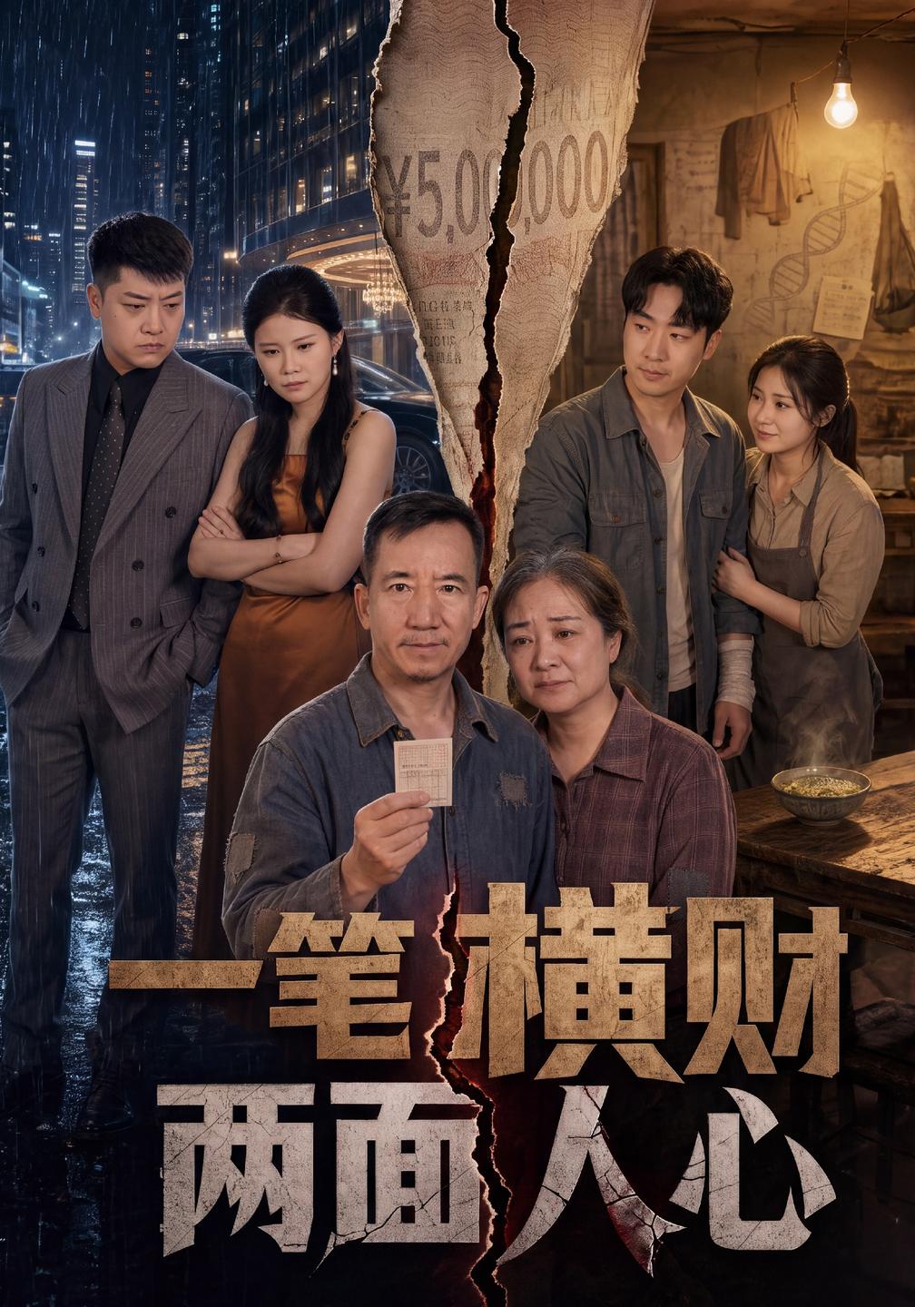 一笔横财,两面人心海报