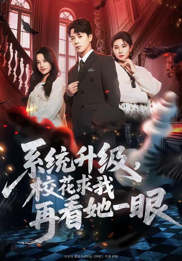 系统升级,校花求我再看她一眼海报