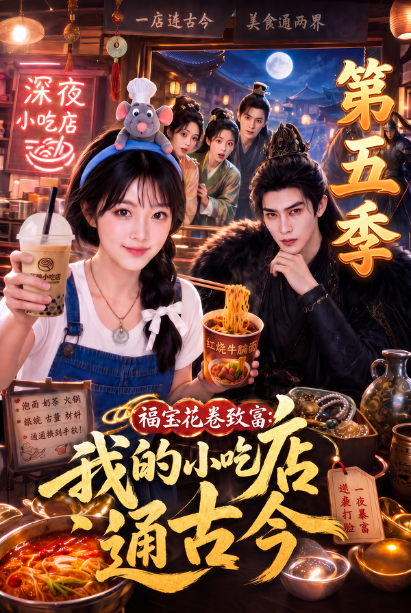 福宝花卷致富:我的小吃店通古今海报