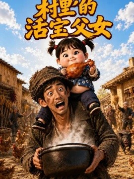村里的活宝父女海报