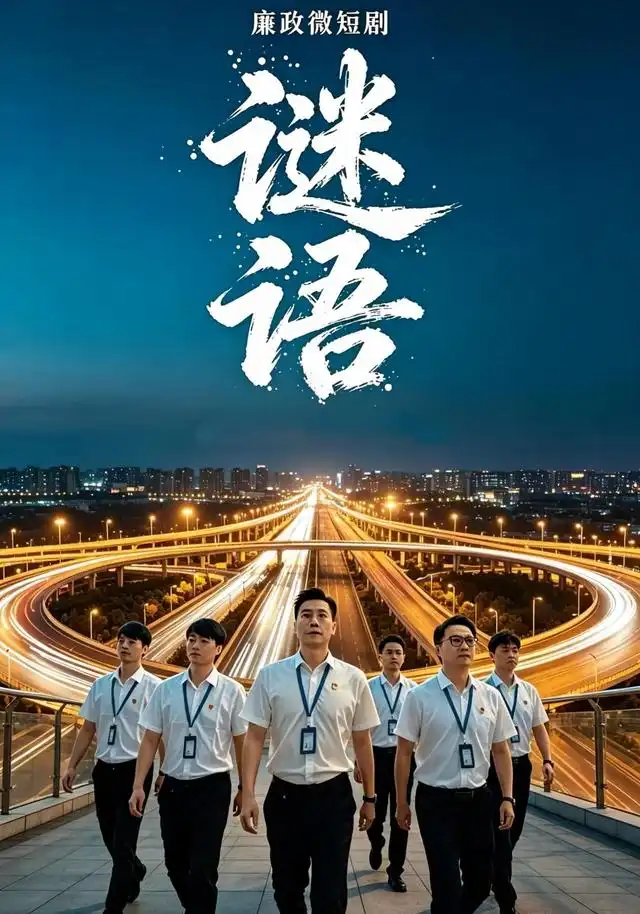 廉政微短剧:谜语海报