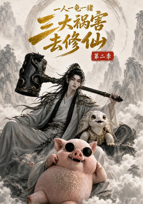 一人一龟一猪,三大祸害去修仙海报