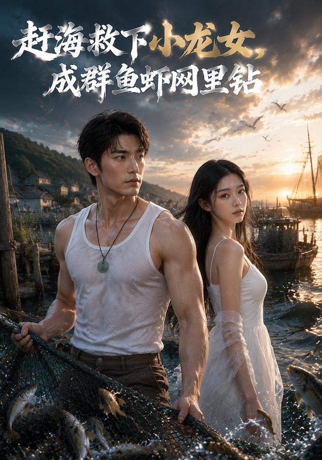 赶海救下小龙女,成群鱼虾网里钻海报