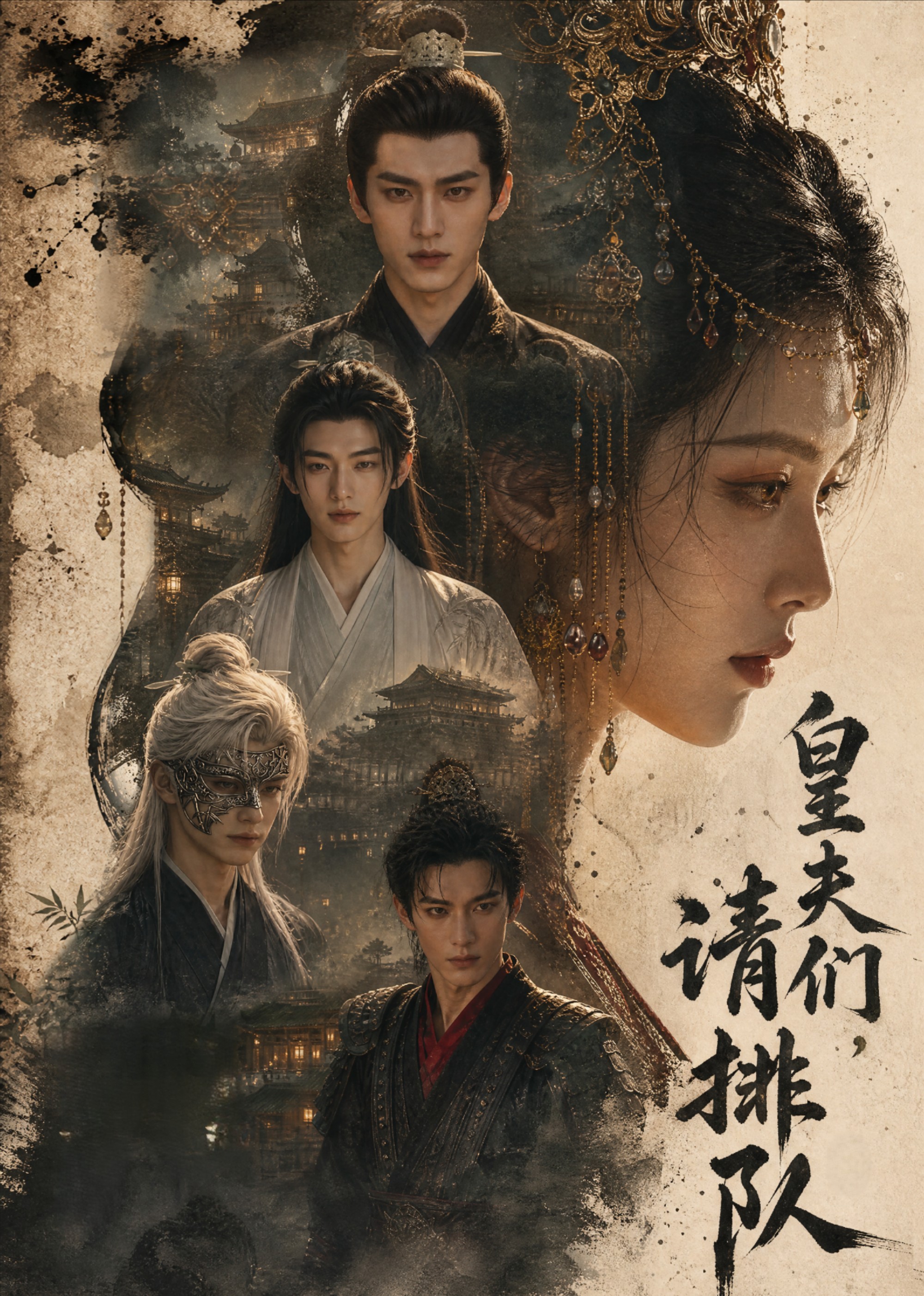 皇夫们,请排队海报